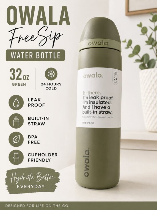 owala Other - Owala FreeSip Water Bottle Bundle 32oz 24oz NEW Insulated Leak Proof